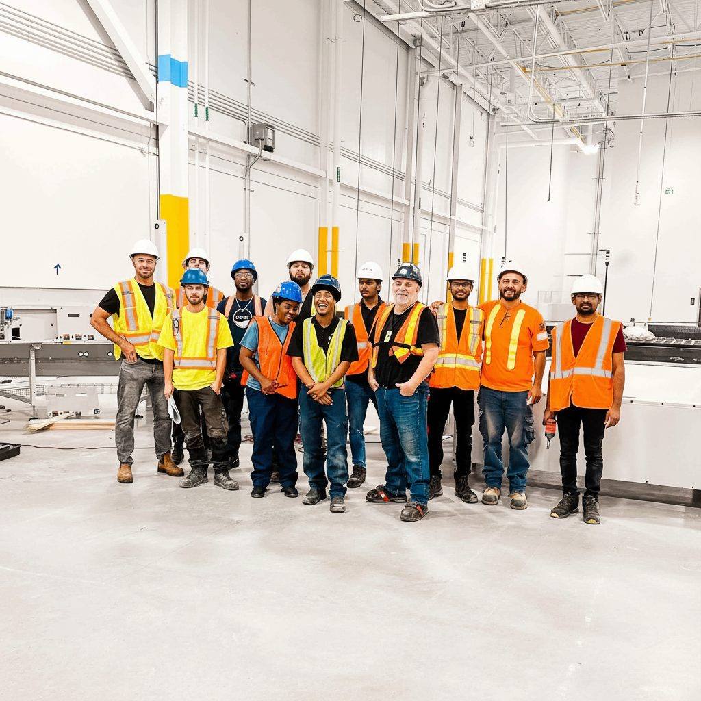 MTLI installation crew on a project site